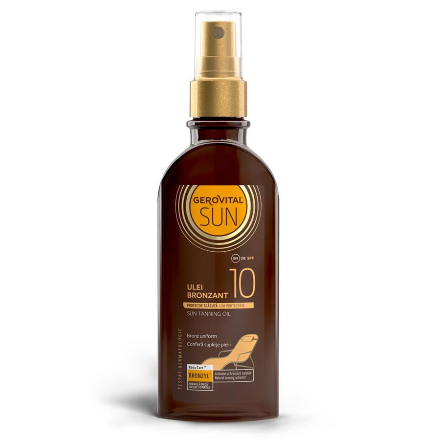 Gerovital Sun Ulei Bronzant SPF 10, 150 ml
