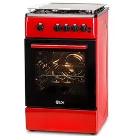 Aragaz LDK 5060 GRAI Red RMV LPG, Gaz, 4 Arzatoare, Aprindere electrica, 46 L, Grill, Rotisor, 60 cm (Rosu)