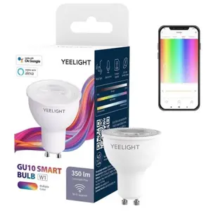 Bec Smart Yeelight LED GU10 Bulb W1, Multicolor, 4.5 W, 350 lm, Control aplicatie (Alb)