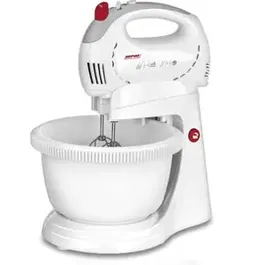 Mixer cu bol MPM MMR-17Z, 300 W, 2.4 L, 5 Trepte de viteza + Turbo (Alb)