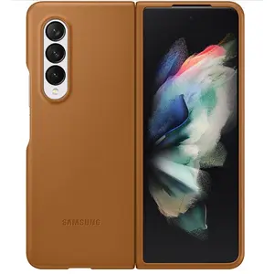 Husa Flip cover Samsung EF-VF926LAEGWW pentru Samsung Galaxy Z Fold 3, Piele (Maro)