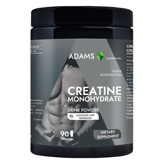 Creatina monohidrata fara aroma, 400g, Adams Vision