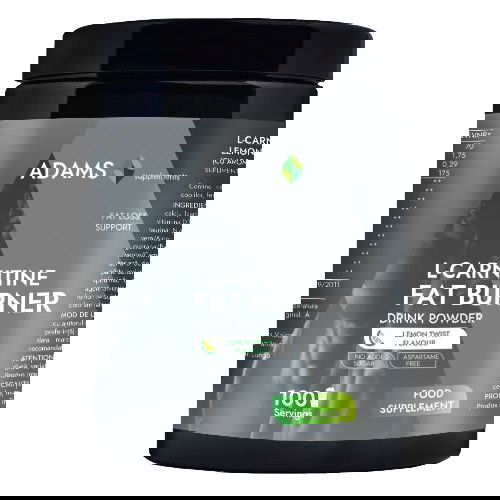 L-Carnitine Fat Burner Lemon-Twist, 350g, Adams Vision