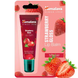 Balsam de buze gel cu capsuni, 10g, Himalaya