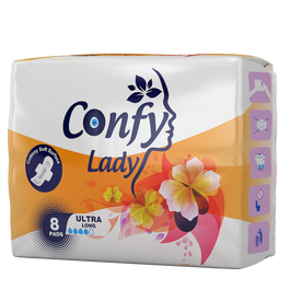 Absorbante Ultra Long, 8 bucati, Confy