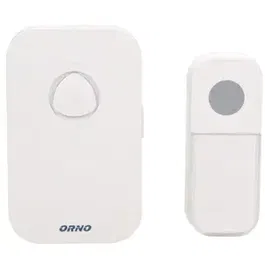 Sonerie wireless FADO AC ORNO OR-DB-KF-135, IP44, 230V, 80 m, 36 sonerii, control volum (Alb)