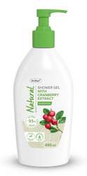 Dr. Max Natural Gel de dus cu merisoare, 490ml