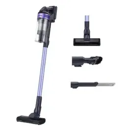 Aspirator vertical Samsung Jet VS15A6031R4, 0.8 L, 21.6 V, 410 W, Autonomie 40 min (Negru/Violet)