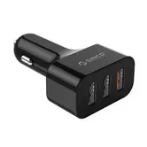 Incarcator auto Orico UCH-Q3, 35W, 3xUSB (Negru)