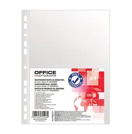 Folie de protectie Office Products, A4, orange peel, 50 microni, 100 buc/set, transparent