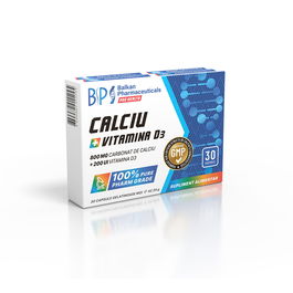 Balkan CA 800mg +Vitamina D3 200UI x30buc