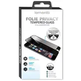 Folie Protectie Sticla Privacy Lemontti LEMFSP12MBK pentru Apple iPhone 12, iPhone 12 Pro (Transparent/Negru)