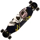 Longboard Action One cu roti luminoase, ABEC-7 PU Aluminiu, 100 kg, 80 x 20 cm, Negru Speed Master
