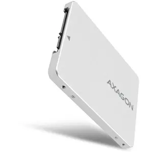 Adaptor Axagon M.2 SSD - SATA III SSD, 2.5", Suport SSD pana la 80 mm, Aluminiu (Alb)