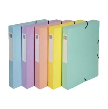 Mapa documente Exacompta, din carton, 600 gmp, cu inchidere cu elastic, cotor 4 cm