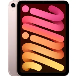 Tableta Apple iPad Mini 6 (2021), Cellular, Procesor Apple A15 Bionic, Ecran IPS 8.3", 256GB Flash, 12 MP, Wi-Fi, Bluetooth, 5G, iPadOS (Roz)