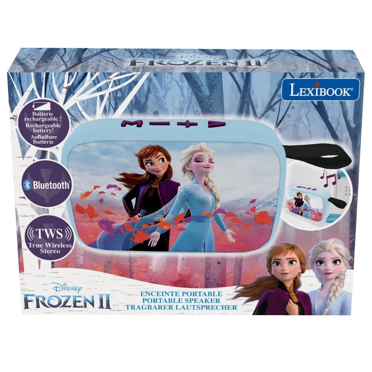 Boxa portabila Bluetooth, Lexibook, Frozen 2