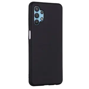 Husa Protectie Ecran Lemontti LEMSLKA324GN pentru Samsung Galaxy A32, Silicon (Albastru)