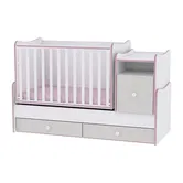 Mobilier transformabil, Lorelli, Trend Plus, 167 x 72 x 105 cm, White Pink Crossline