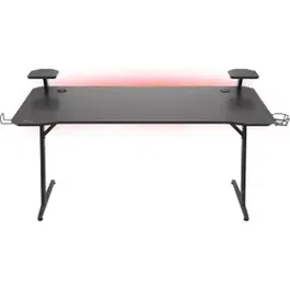 Birou Gaming Genesis Holm 510, iluminare RGB, incarcator wireless (Negru)