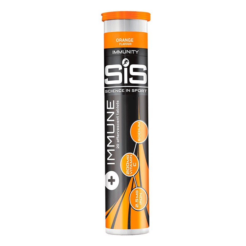 Tablete efervescente de hidratare cu vitamina C si fier Immune, 20 tablete, Sis