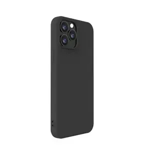 Husa Protectie Spate Lemontti Silicon Soft Slim LHSSSI13PMBK pentru iPhone 13 Pro Max (Negru)