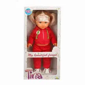 Papusa Tina in tinuta sportiva, Dollz n More, Rosu, 45 cm