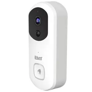 Sonerie inteligenta cu camera video iHunt Smart Doorbell, WIFI (Alb)