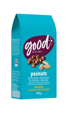 Good by Dr. Max® Arahide glazurate in cacao, 140g