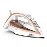 Fier de calcat Tefal Turbo Anti-Calc FV5697E1, 3000 W, 270g/min, 270 ml, talpa Durilium AirGlide (Alb/Roz)