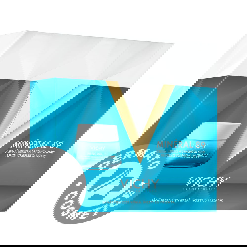 Pachet Mineral 89 pentru tenul uscat, Vichy