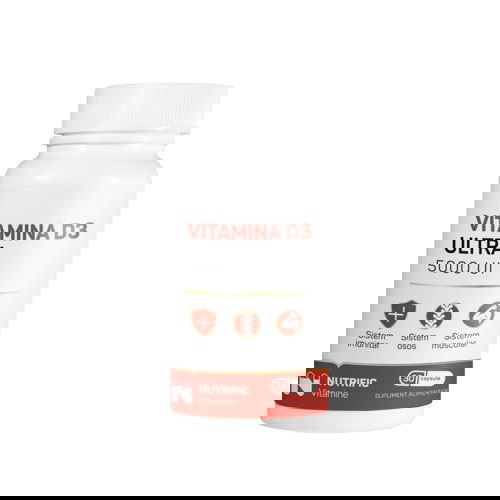 Vitamina D3 Ultra 5000IU, 30 capsule, Nutrific