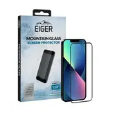 Folie Protectie Sticla Eiger 3D Edge to Edge iPhone 13/13 Pro, 0.33mm, 9H, oleophobic (Negru/Transparent)