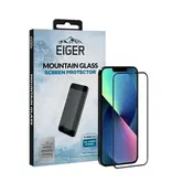 Folie Protectie Sticla Eiger EGSP00780 pentru Apple iPhone 13 Mini, 0.33mm, 9H (Transparent/Negru)