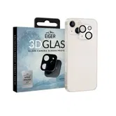 Folie Protectie Sticla Camera 3D Glass Eiger EGSP00778 pentru Apple iPhone 13 / 13 Pro (Transparent/Negru)