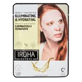Masca cu efect de luminozitate pentru fata pe suport textil, 23 ml, Iroha