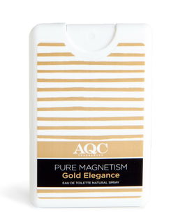 Apa de toaleta de buzunar Pure Magnetism Gold Elegance, 20ml, AQC Fragrances