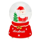 Glob de zapada cu lumini si muzica, Sunman, Mos Craciun cu brad