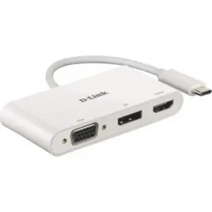 Hub USB 3in1 D-Link DUB-V310, 1* USB-C, 1* HDMI Port, 1* VGA, 1* DisplayPort