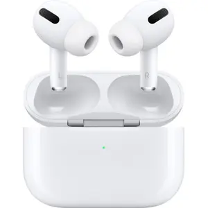 Casti True Wireless Apple AirPods Pro + Magsafe Case, Bluetooth, In-ear, Noise Cancellation, incarcare Wireless (Alb)