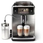 Espressor automat Saeco Xelsis Deluxe SM8785/00, Doua cesti, 1.7 L, 15 Bari (Negru/Argintiu)