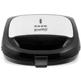 Sandwich maker Zass ZSMD 04, 750 W, Control temperatura, LED (Negru/Argintiu)