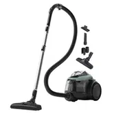 Aspirator fara sac Electrolux EL61C2OG, 700 W, 1.6 L, Filtru Hygiene 12, Perie ParkettoPro (Negru/Verde)