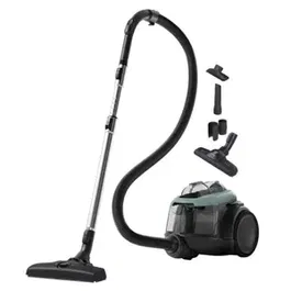 Aspirator fara sac Electrolux EL61C2OG, 700 W, 1.6 L, Filtru Hygiene 12, Perie ParkettoPro (Negru/Verde)