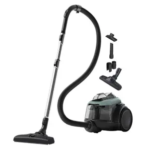 Aspirator fara sac Electrolux EL61C2OG, 700 W, 1.6 L, Filtru Hygiene 12, Perie ParkettoPro (Negru/Verde)