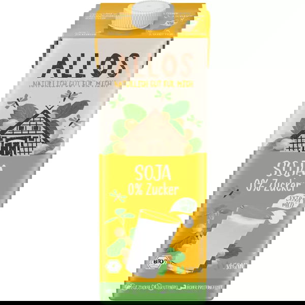 Bautura ecologica din soia fara gluten si fara lactoza, 1l, Allos