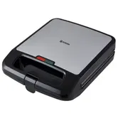 Sandwich-maker 2 in 1 Zokura, 4 Felii, 1400 W (Negru/Argintiu)