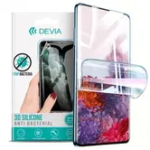 Folie Protectie Silicon Devia pentru iPhone SE 2020 / 8 / 7, Antibacterian (Transparent)