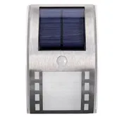 Lampa solara cu senzor de miscare FLINK FK-LS-7451B, 50 Lumeni, 4 LED-uri, IP44 (Argintiu)