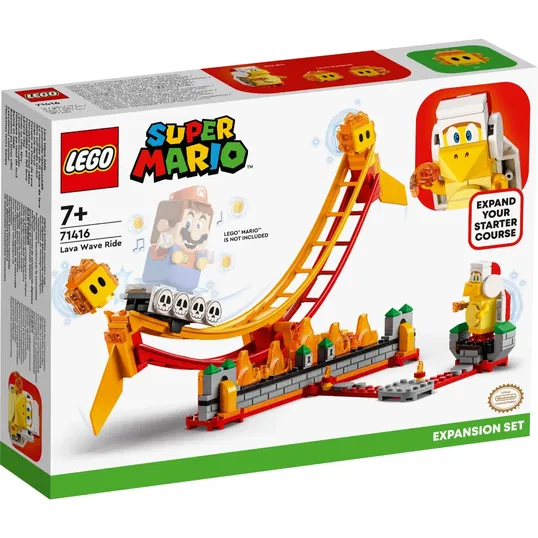 LEGO® Super Mario - Set de Extindere plimbare pe Valul De Lava (71416)